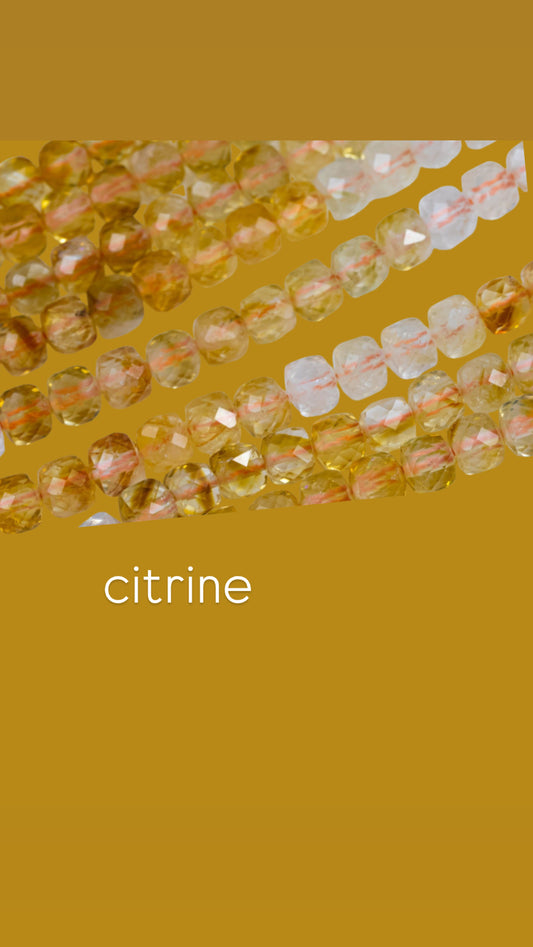 Gem Necklace in Citrine