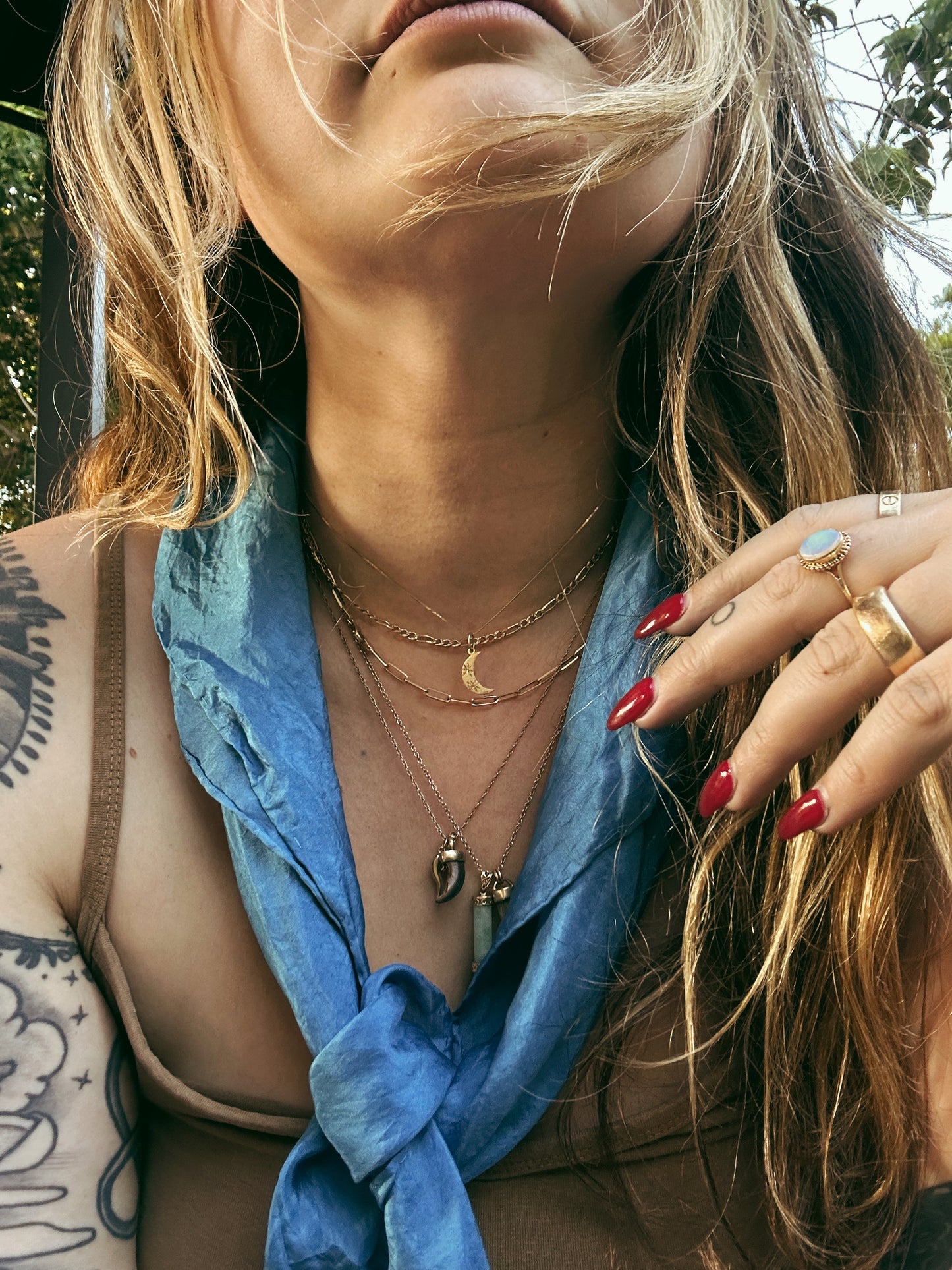 Plant Dyed Silk :. Grande .: scarf, wrap, triangle top, head wrap