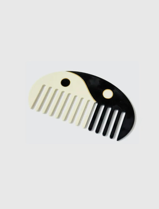 Yin Yang Acetate Moon Comb XL