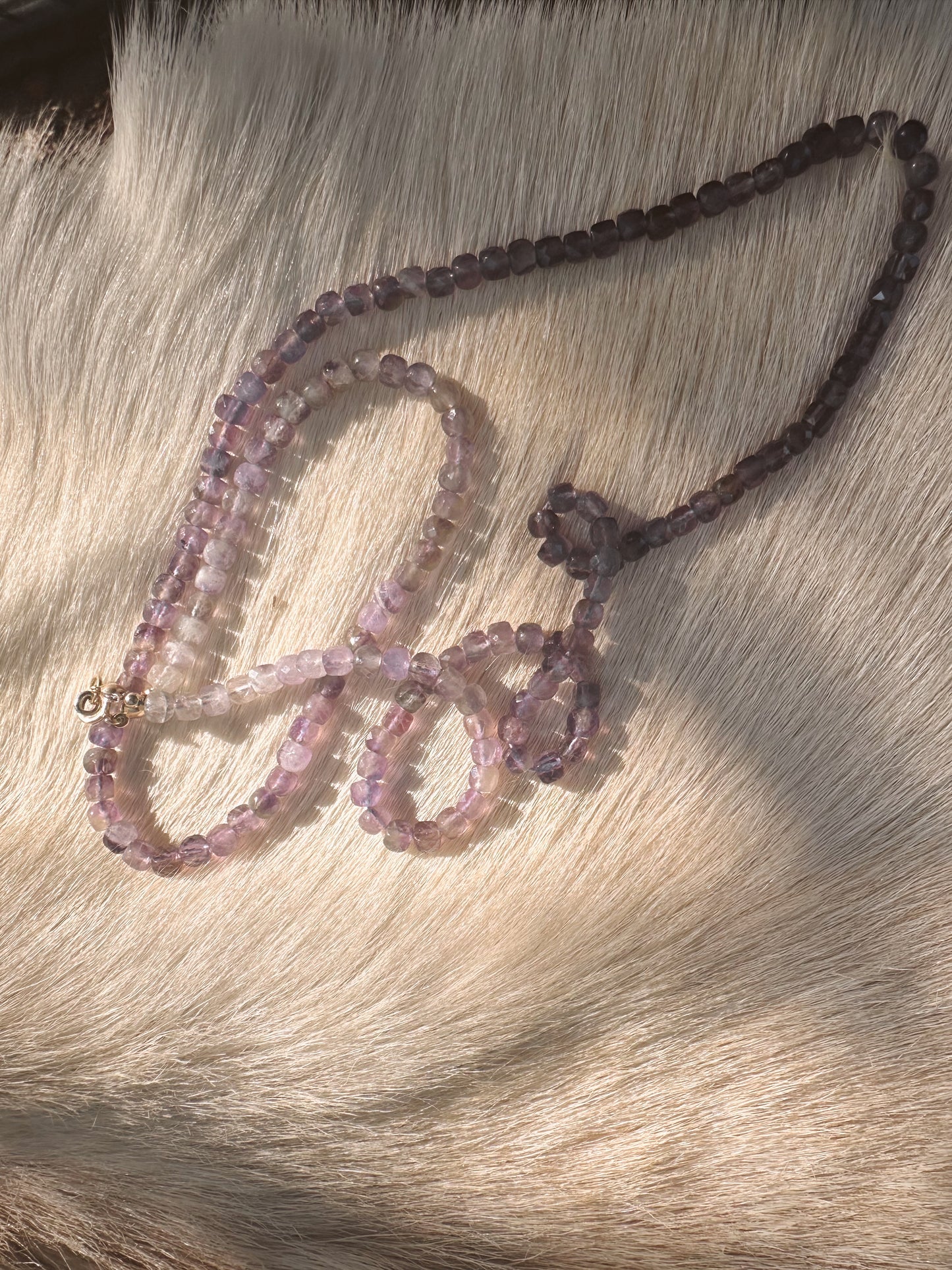 Gem Necklace in Amethyst