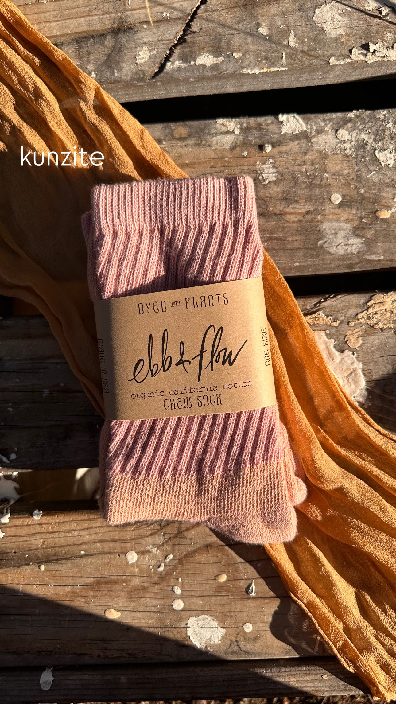 Organic Cotton Crew Sock - Plant Dyed ꩜ 7 Colors