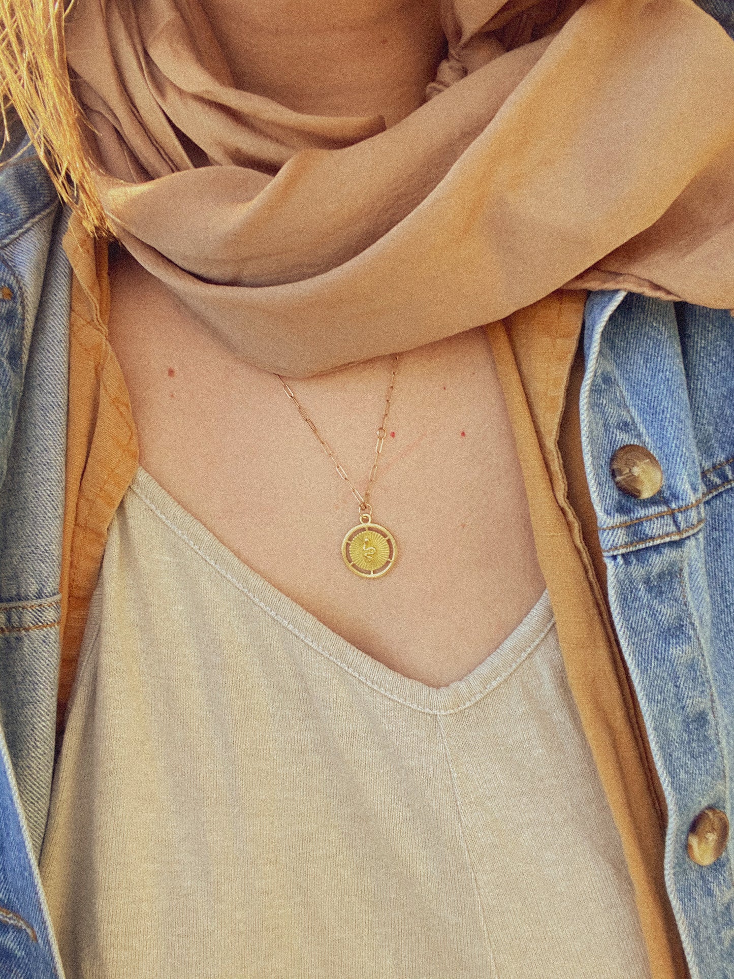 Snake Sundial Necklace