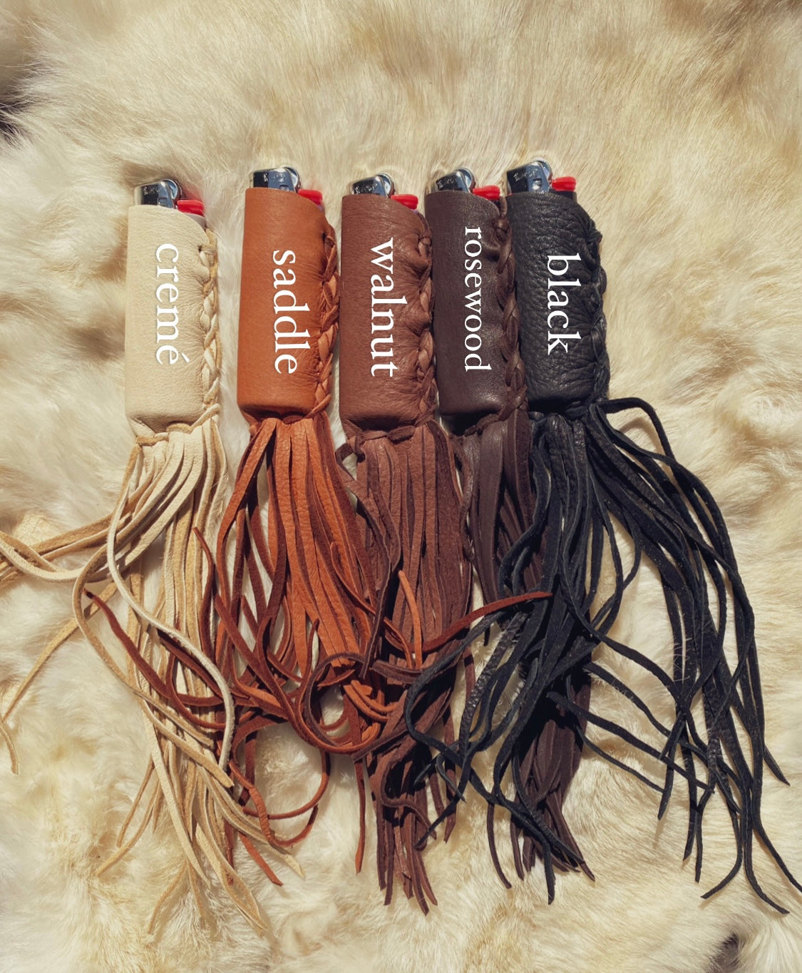 Buckskin Fringe Lighter Case