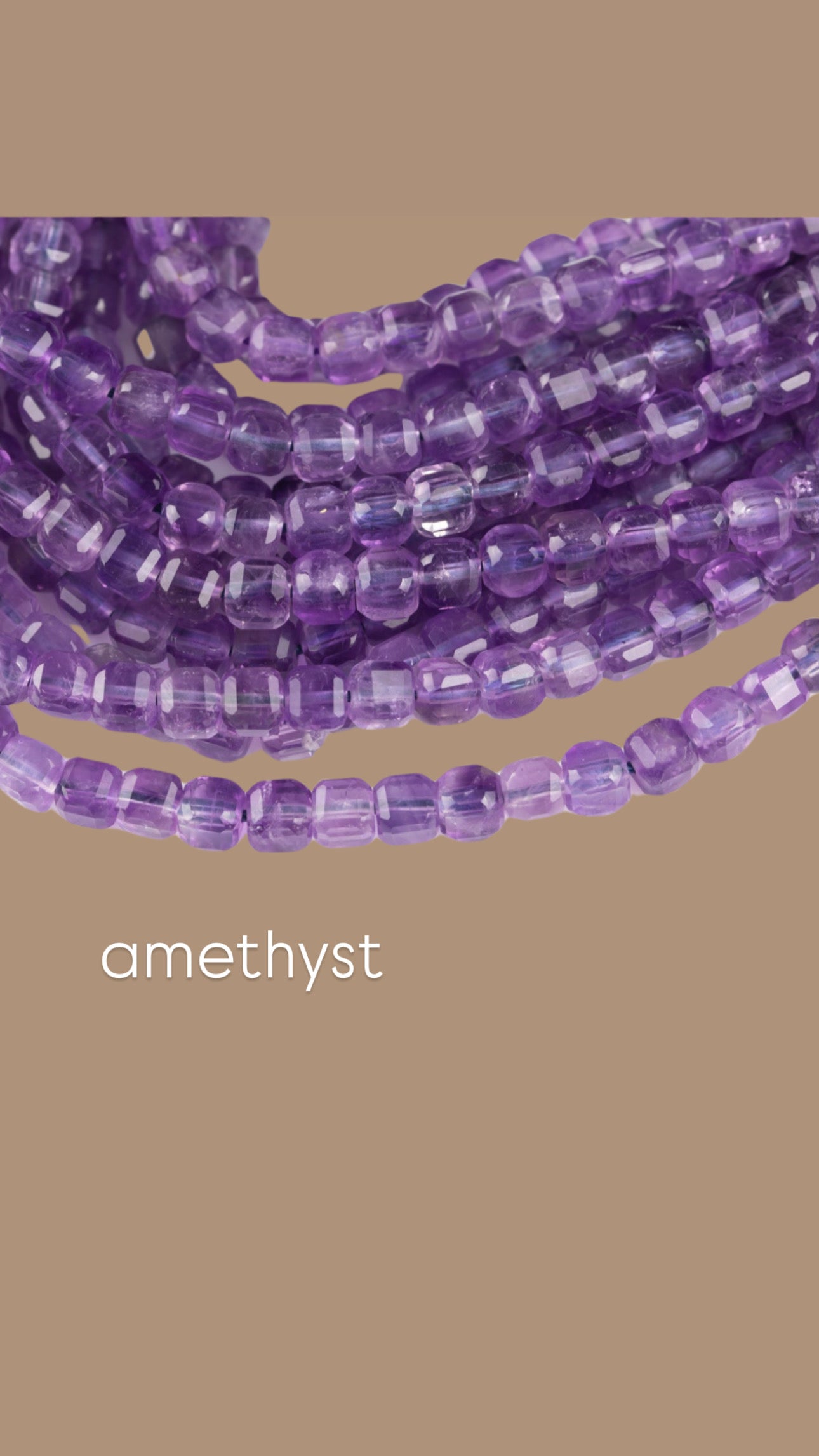 Gem Necklace in Amethyst