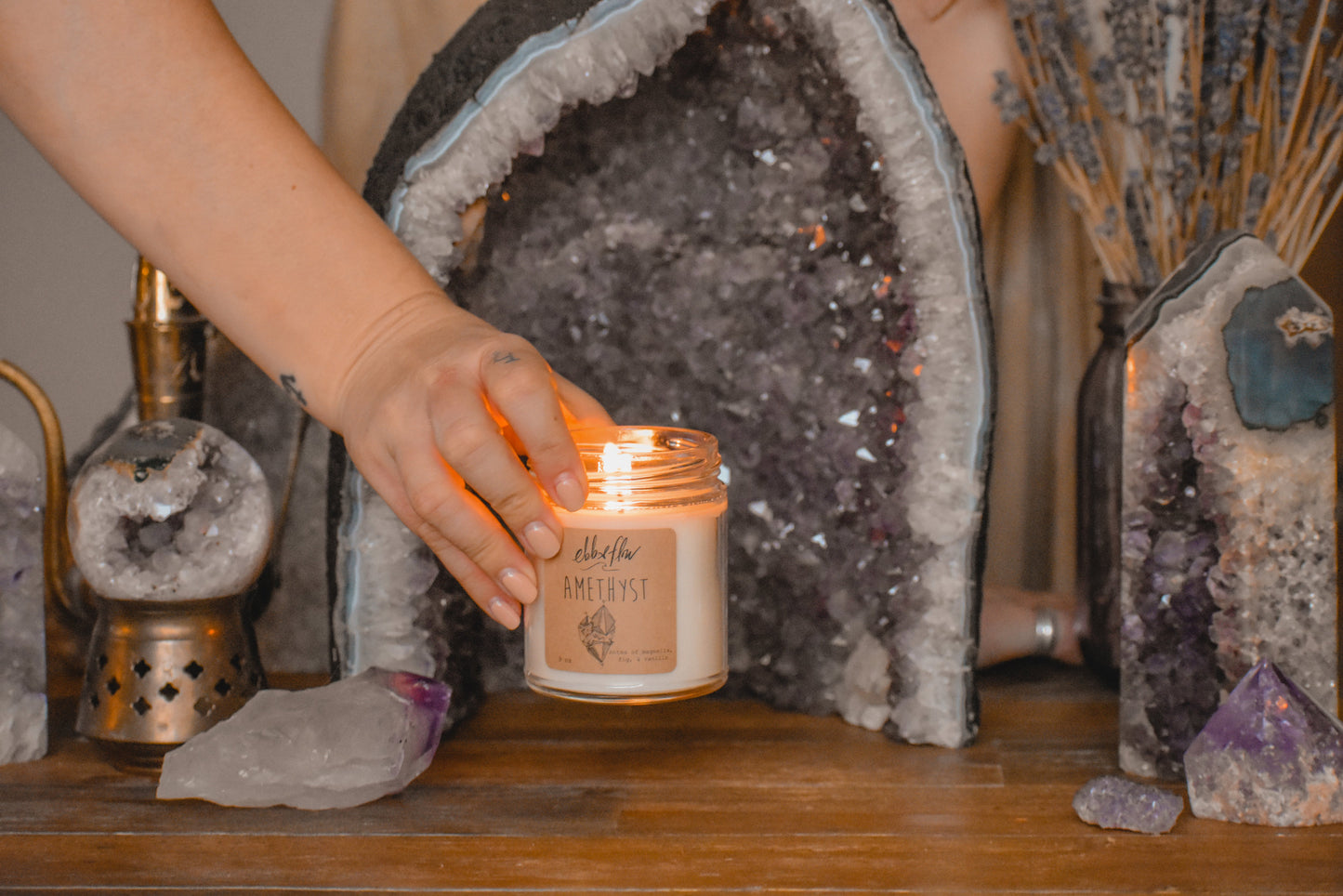 Amethyst Candle