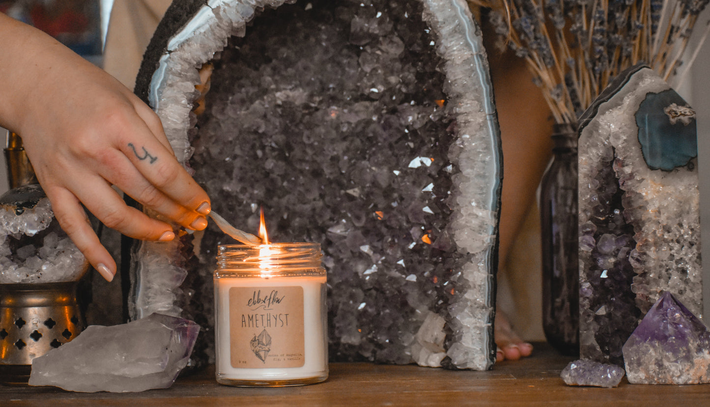 Amethyst Candle
