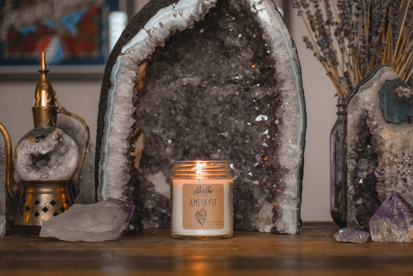 Amethyst Candle