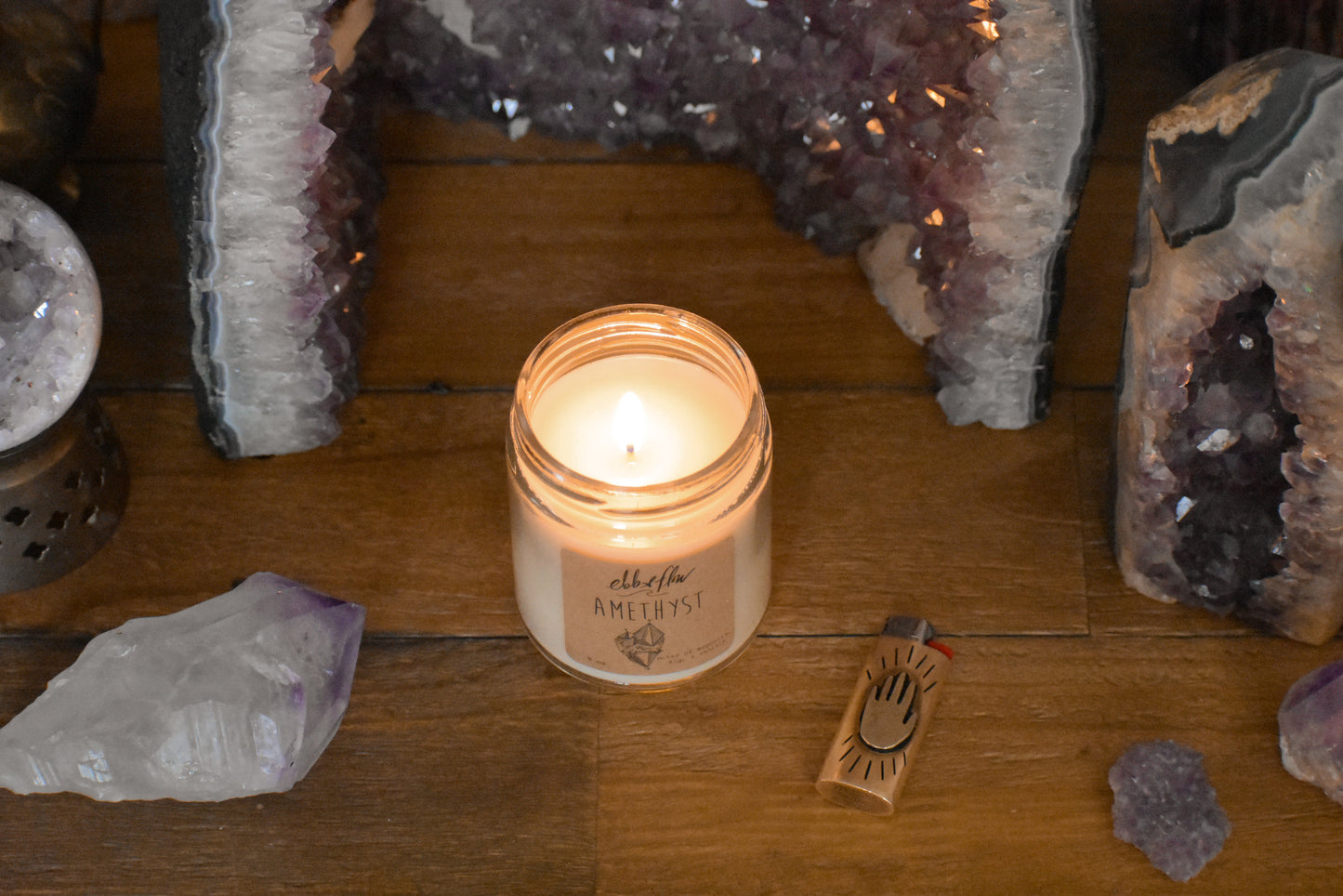 Amethyst Candle