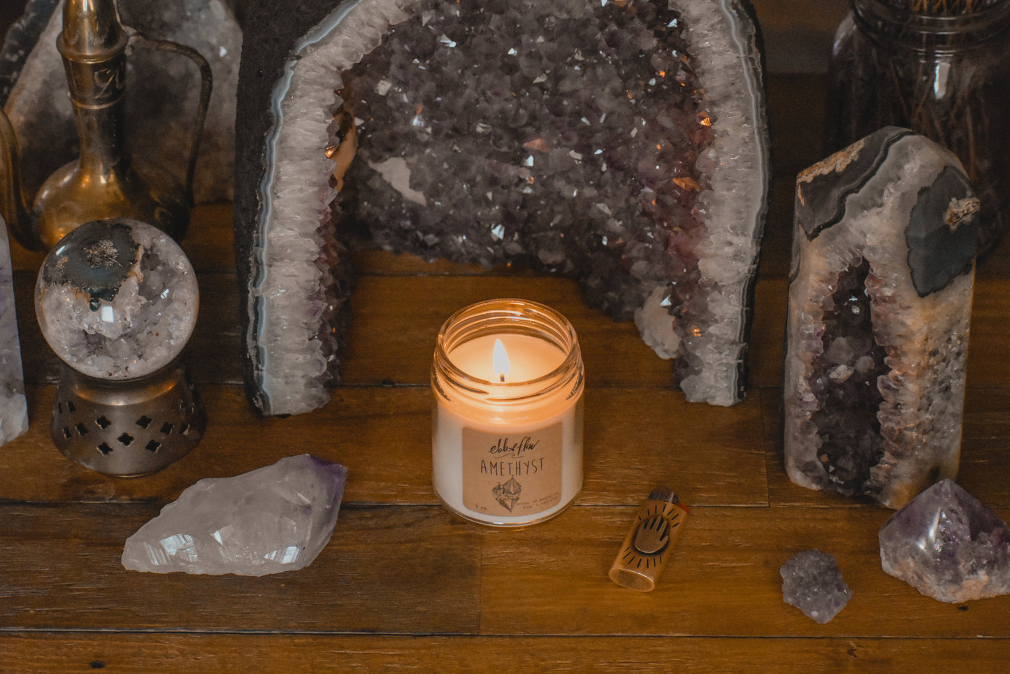 Amethyst Candle