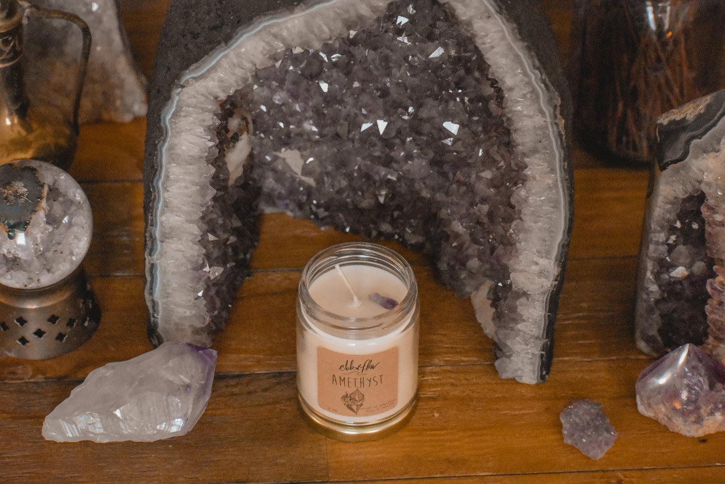 Amethyst Candle