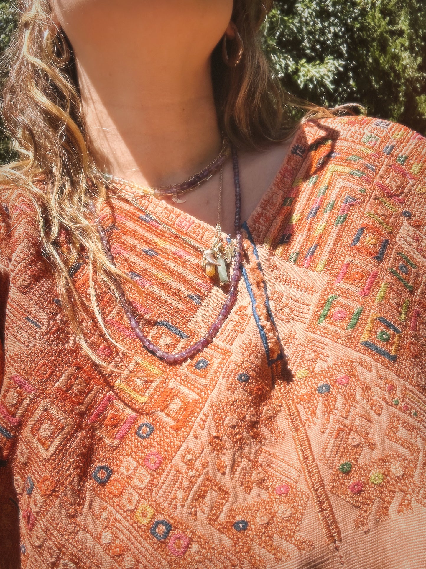 Gem Necklace in Amethyst
