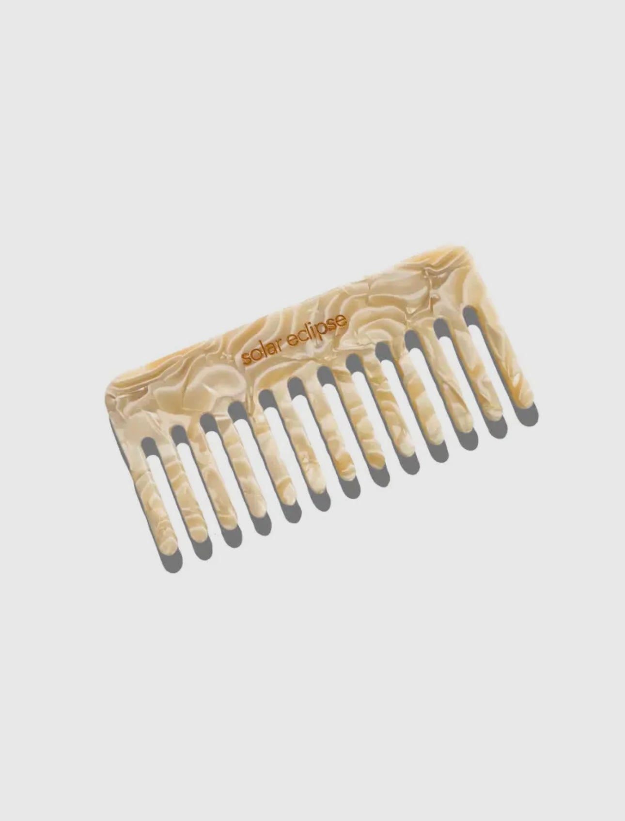 Dentangling Wide-Tooth Acetate Comb - Large - Shell & Wildflower