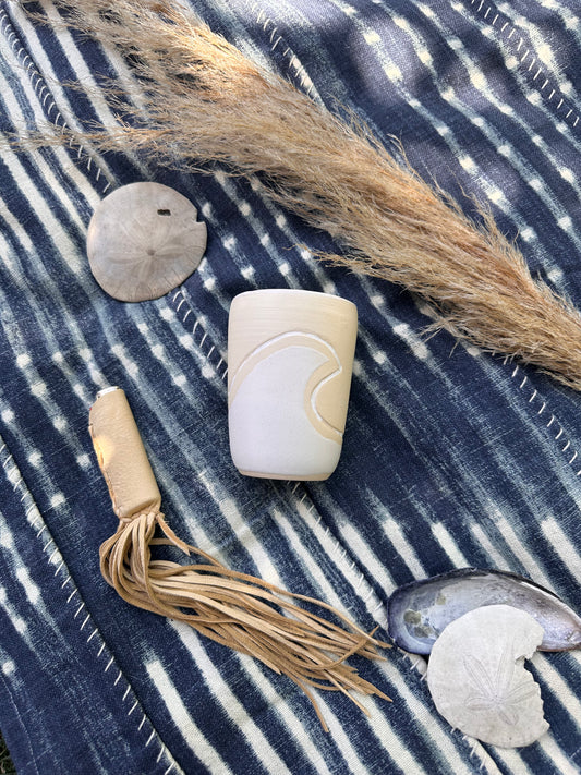 Wave Stoneware Candle