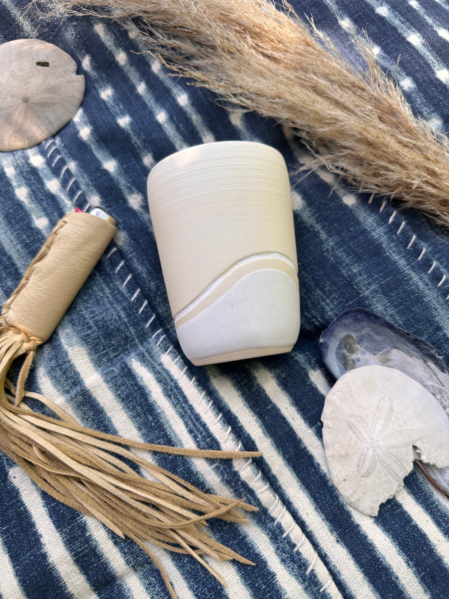 Wave Stoneware Candle