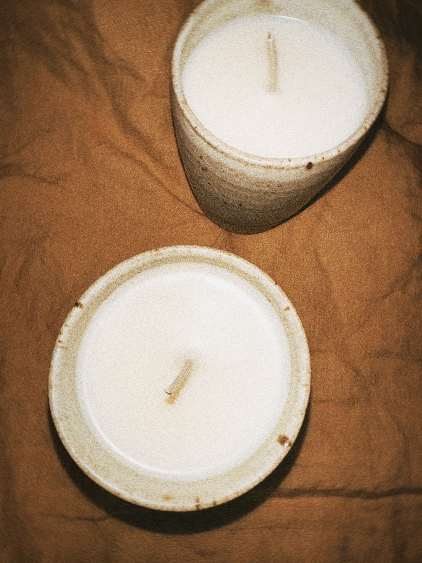 Matte Mushroom Stoneware Candle .:. Piñon x Lavender x Rosemary