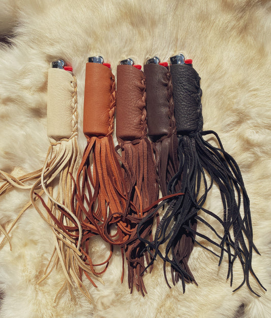 Buckskin Fringe Lighter Case