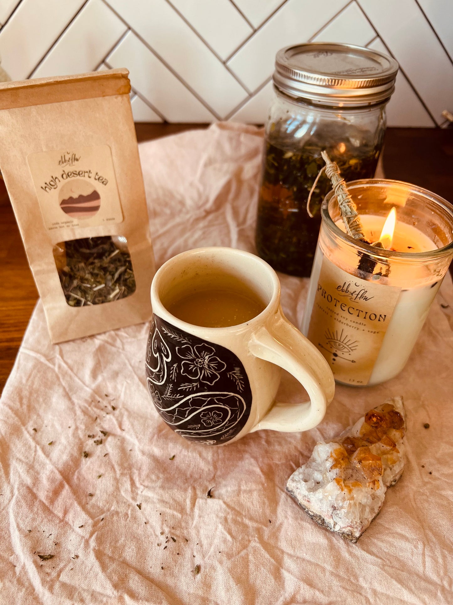 the Ebb & Flow High Desert Tea Set