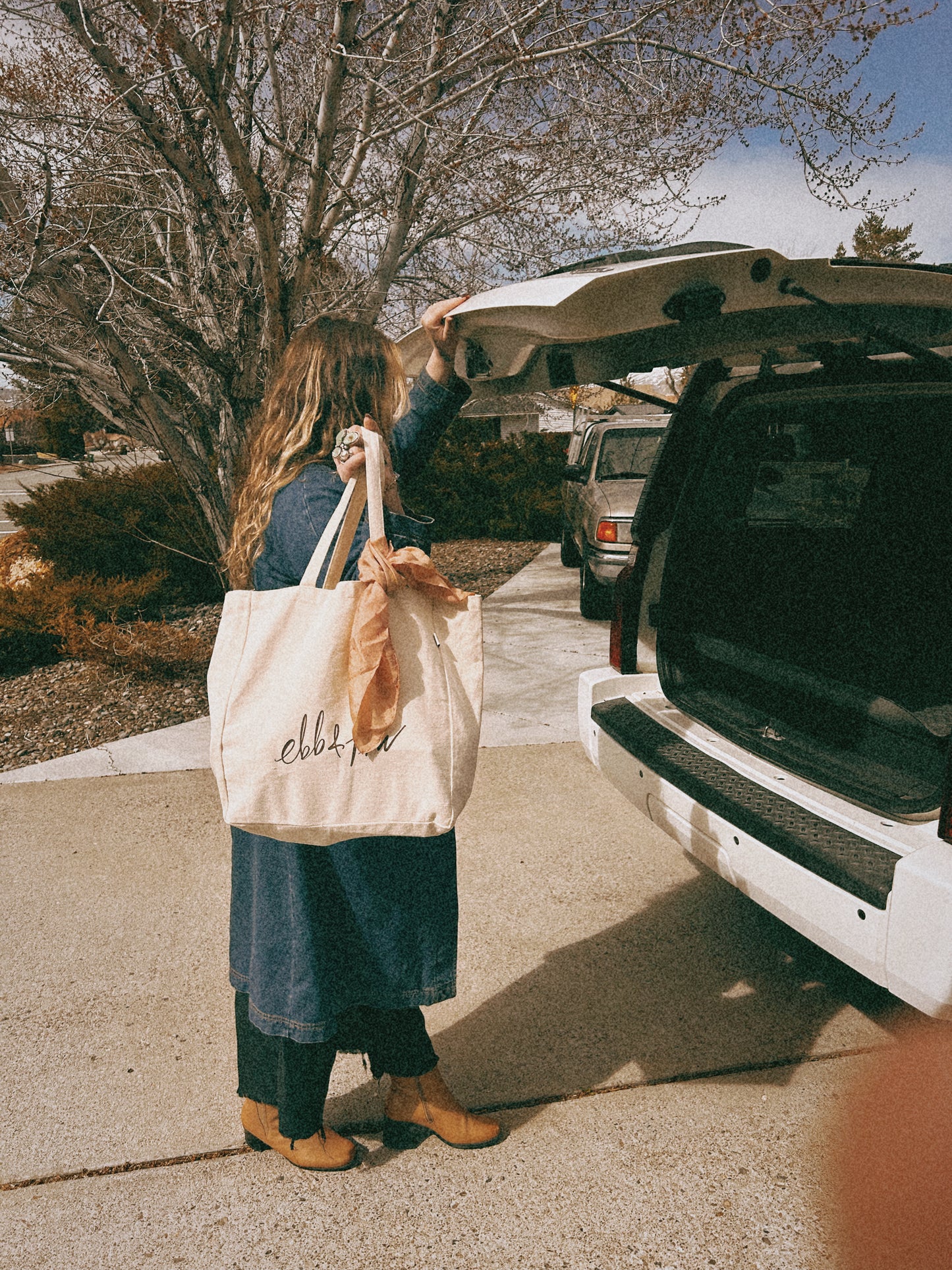 Hemp Ebb & Flow Canvas Tote