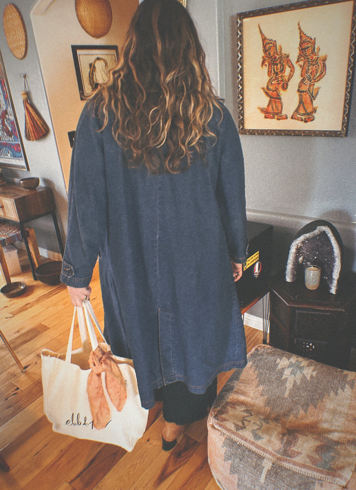 Hemp Ebb & Flow Canvas Tote