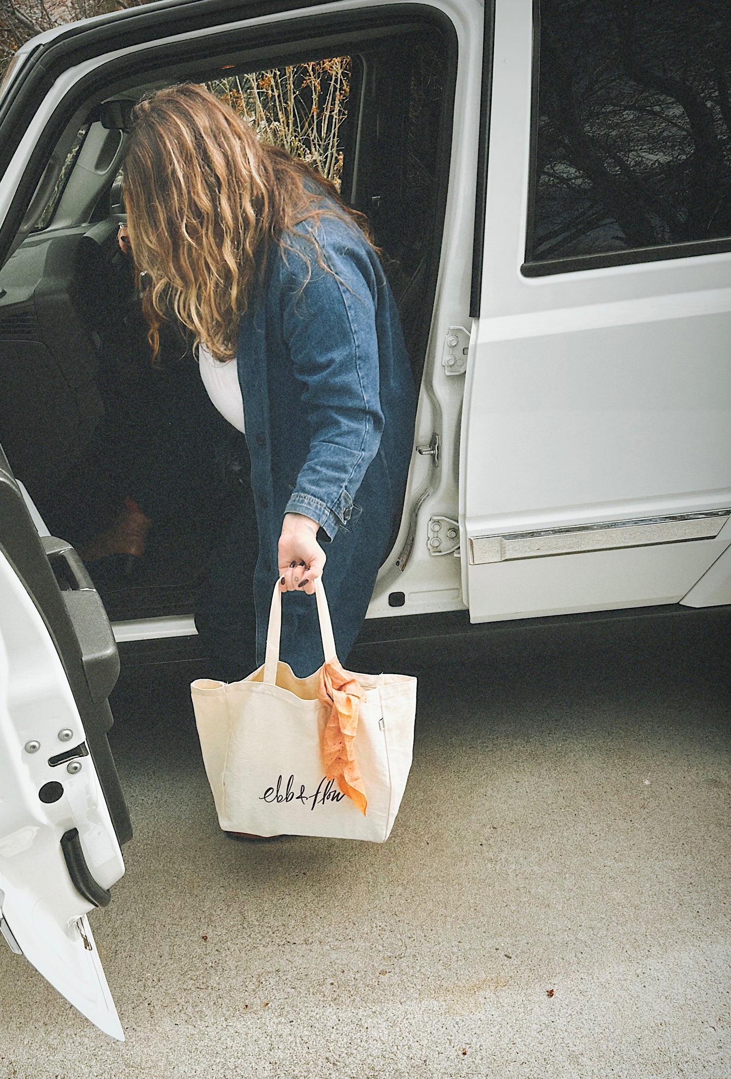 Hemp Ebb & Flow Canvas Tote