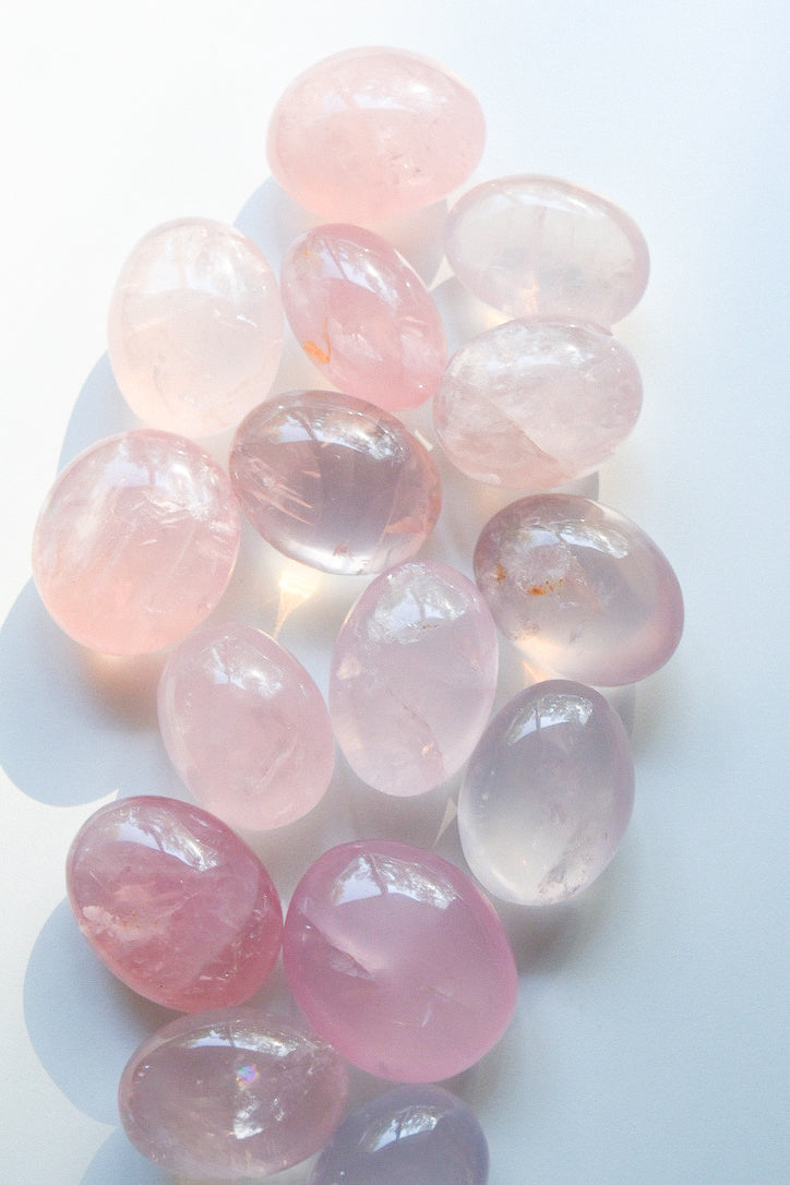 Rose Quartz Palm Stone