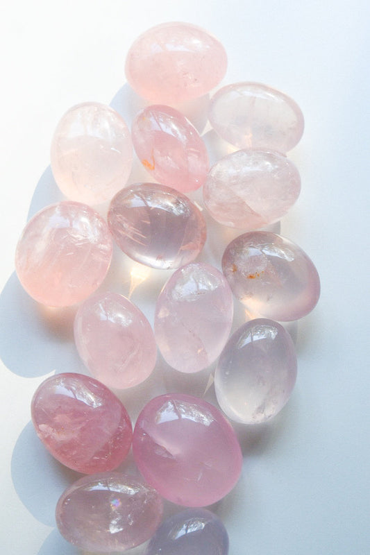 Rose Quartz Palm Stone