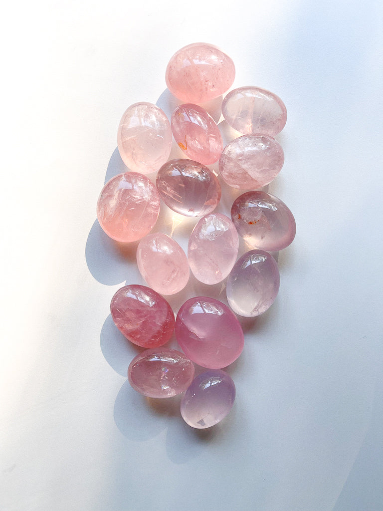 Rose Quartz Palm Stone