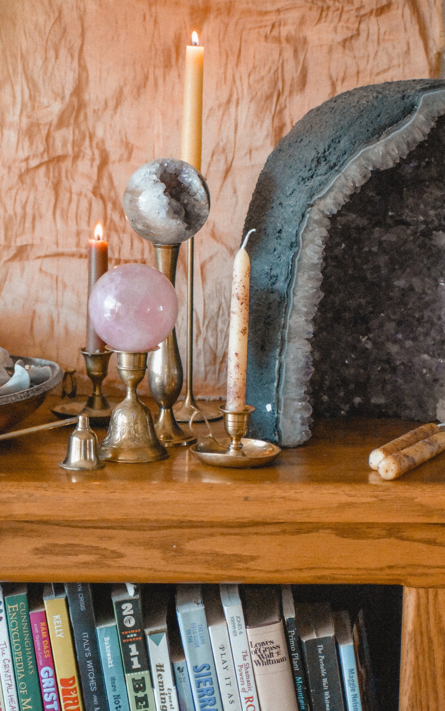 Beeswax + Rose Ritual Taper Candles