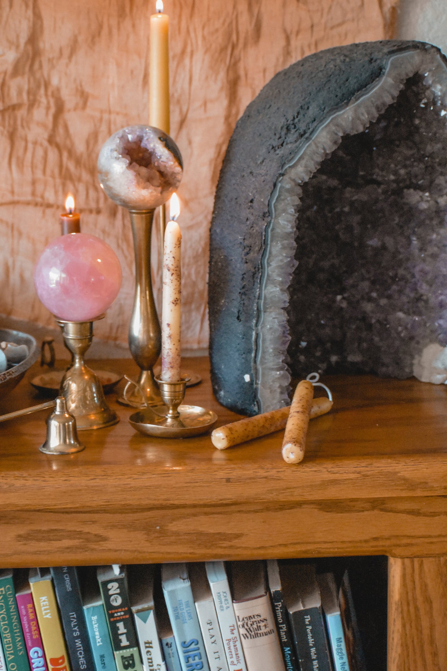 Beeswax + Rose Ritual Taper Candles