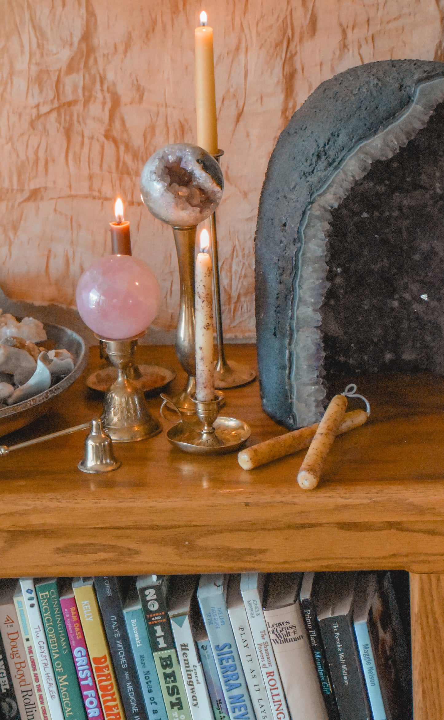 Beeswax + Rose Ritual Taper Candles