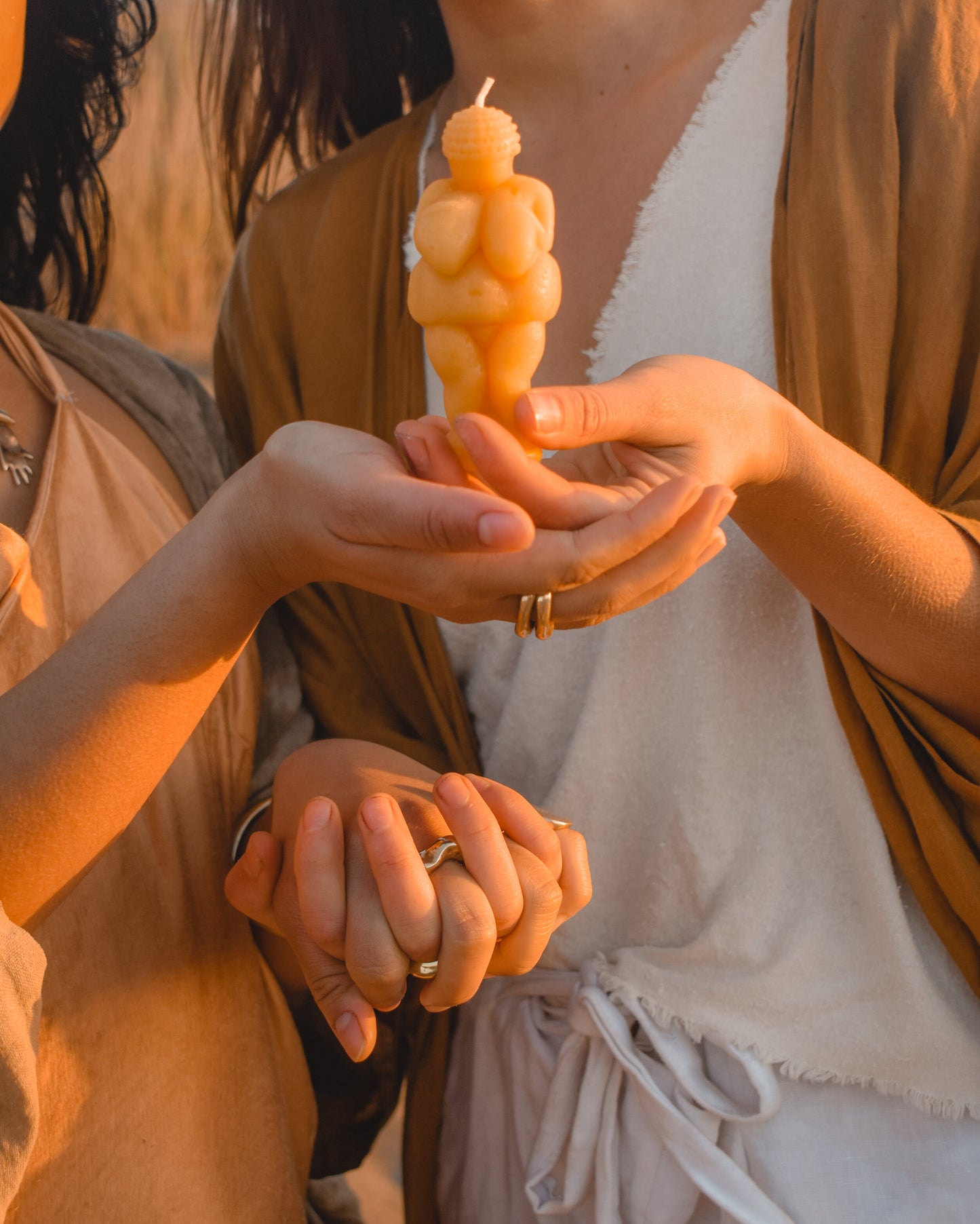 Venus .:. Beeswax Goddess Candle