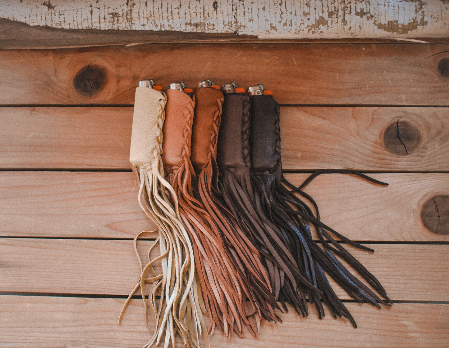 Buckskin Fringe Lighter Case