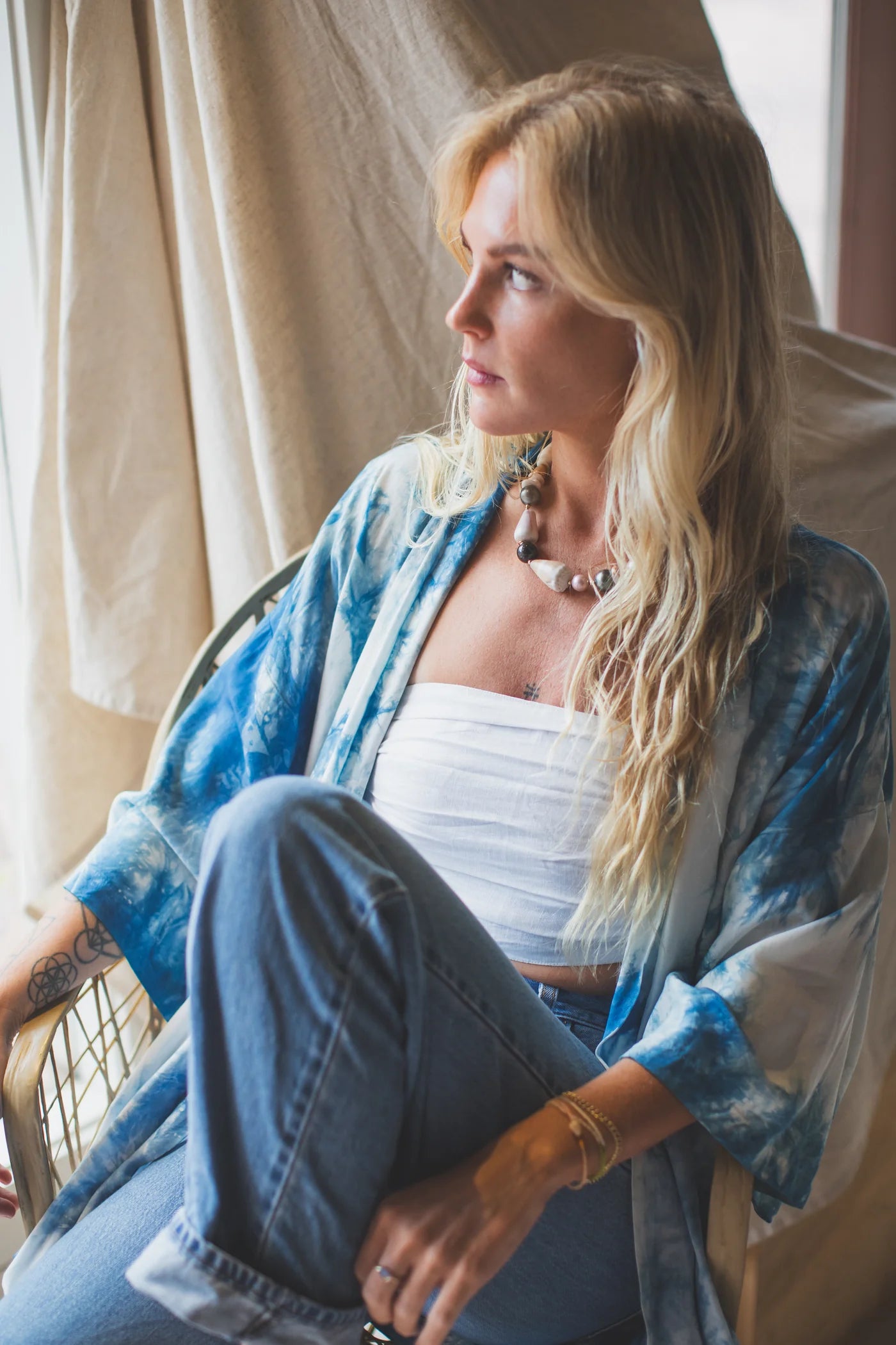 ⋆˚꩜ Cosmos Robe - Plant Dyed ⊹ 6 Colors