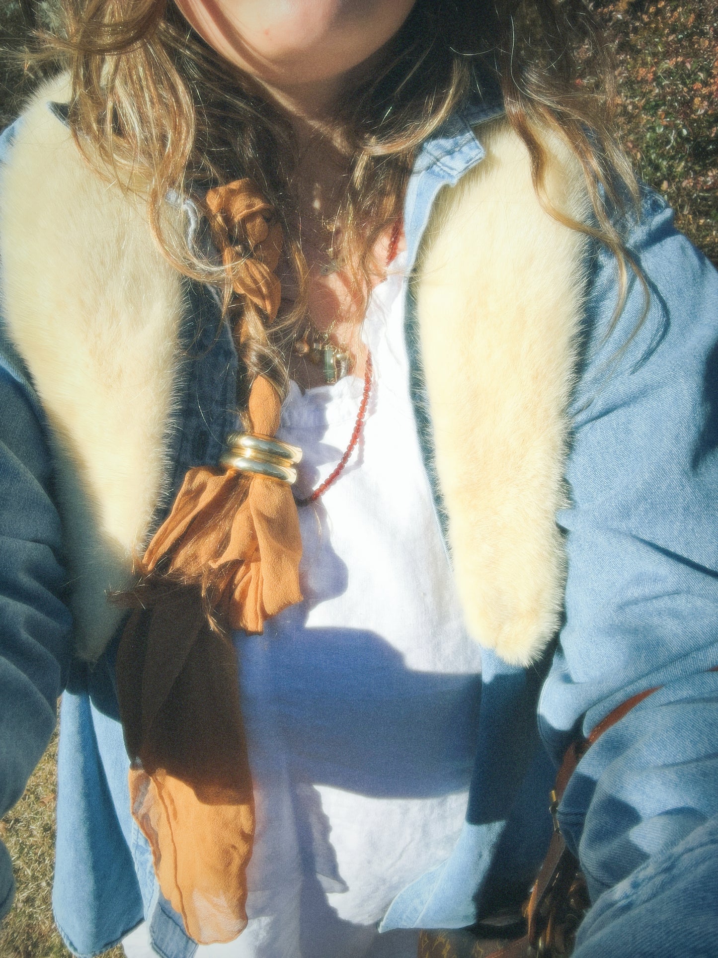 Plant Dyed Chiffon Hair Silk