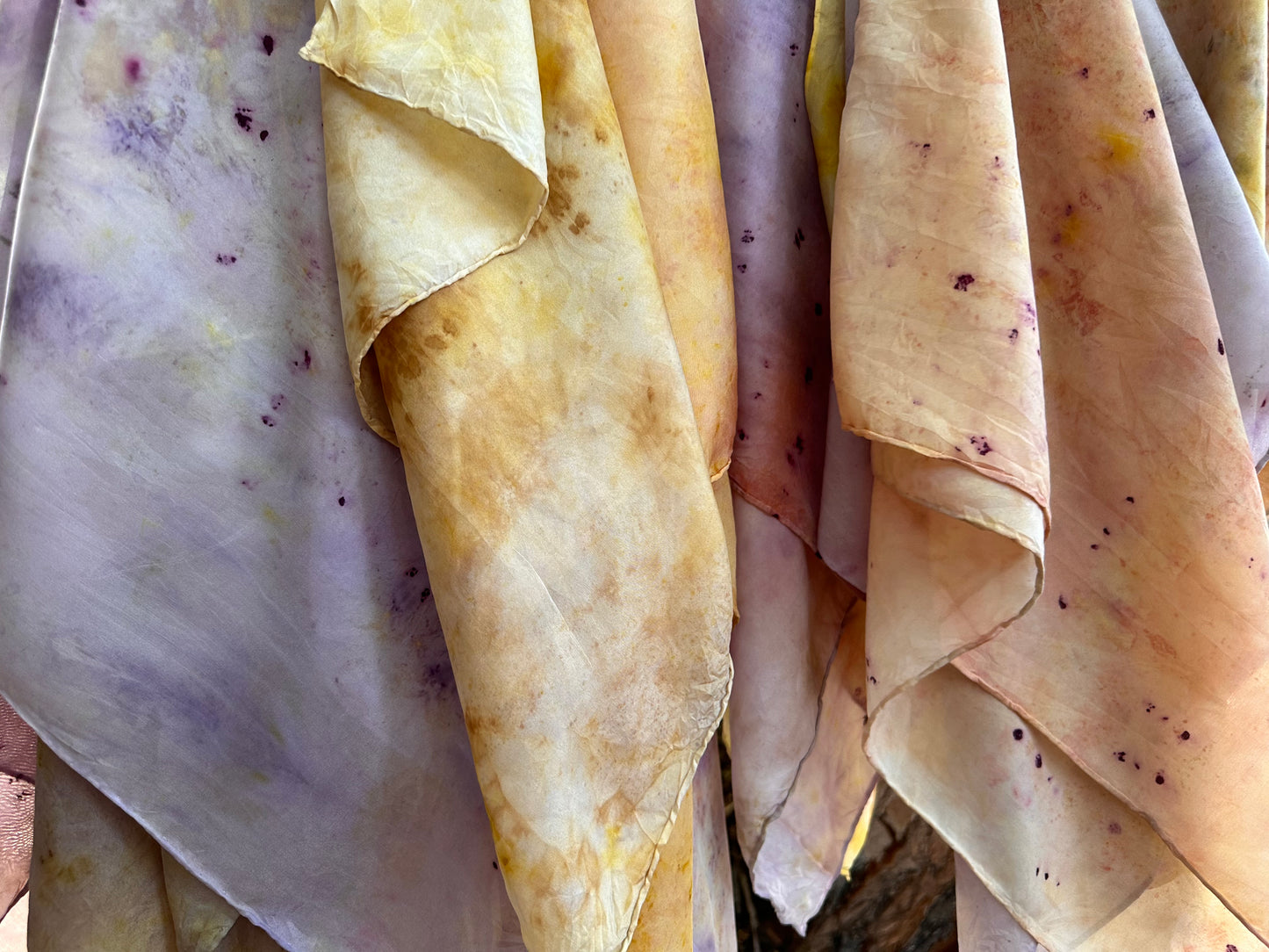 Plant Dyed Silk Bandana