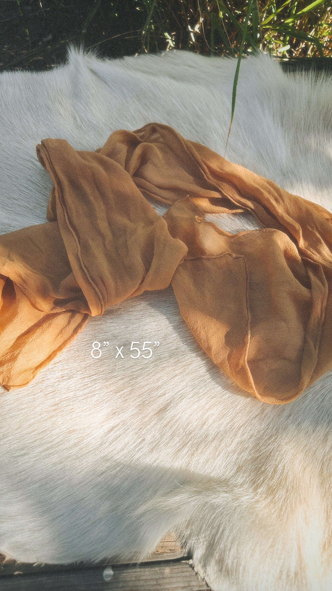Plant Dyed Chiffon Hair Silk