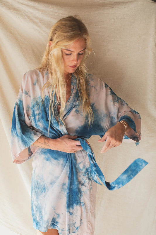 ⋆˚꩜ Cosmos Robe - Plant Dyed ⊹ 6 Colors