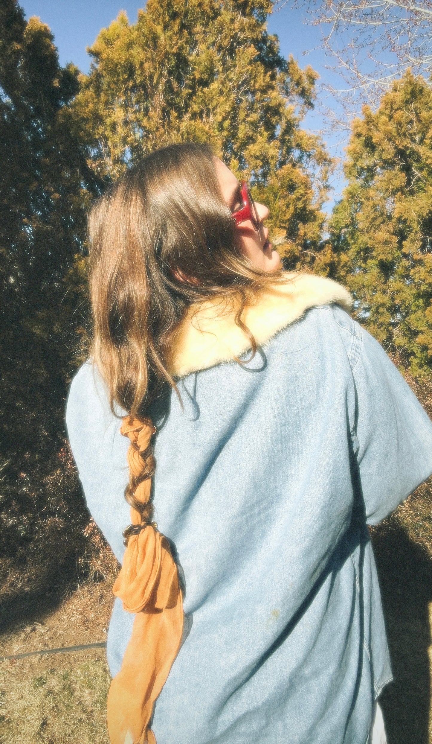 Plant Dyed Chiffon Hair Silk