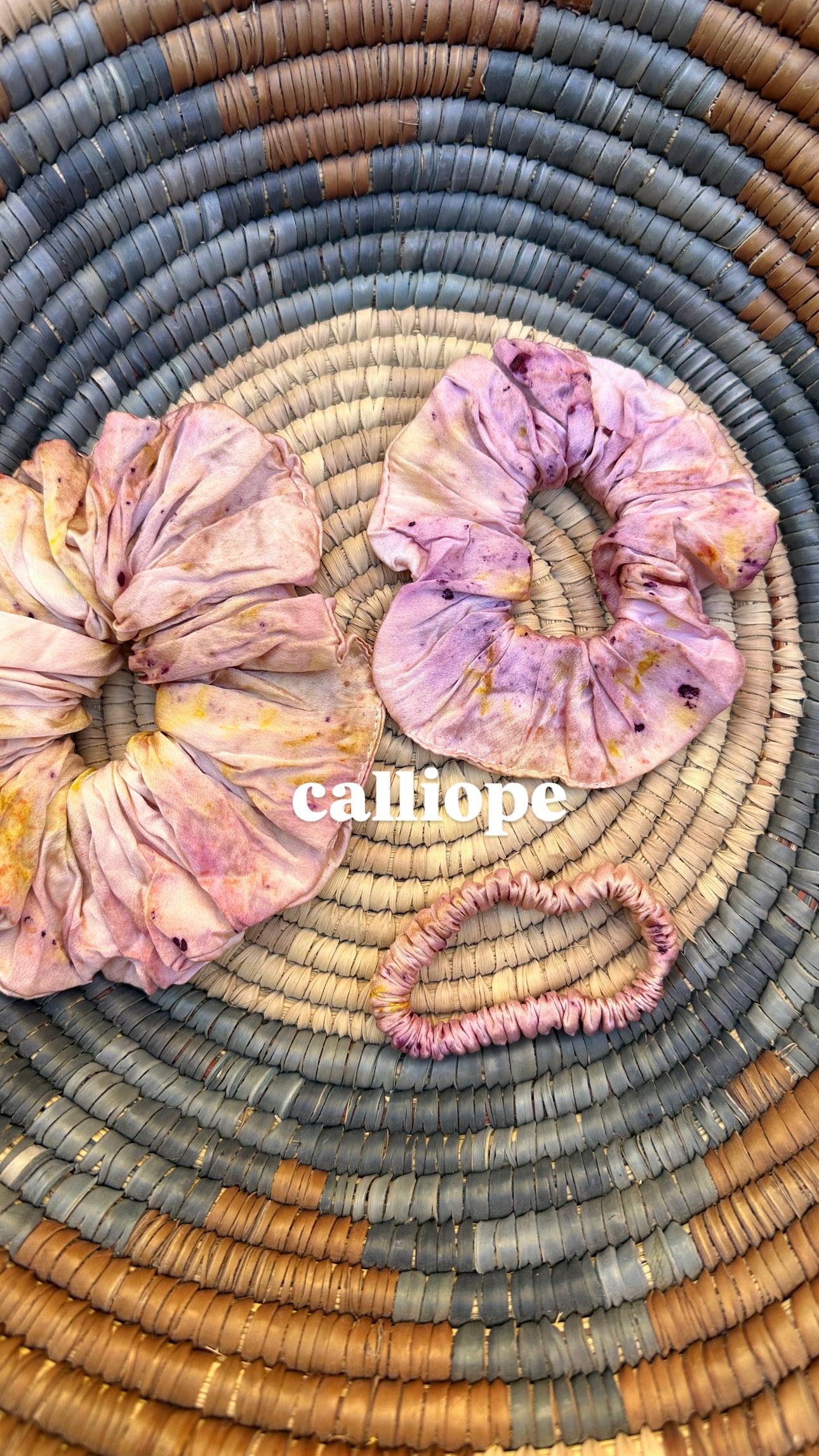 Plant Dyed Silk Scrunchie