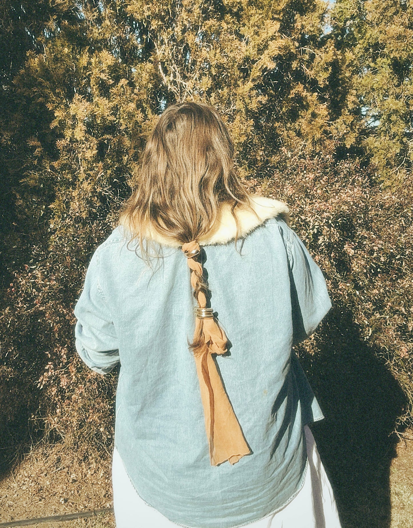 Plant Dyed Chiffon Hair Silk