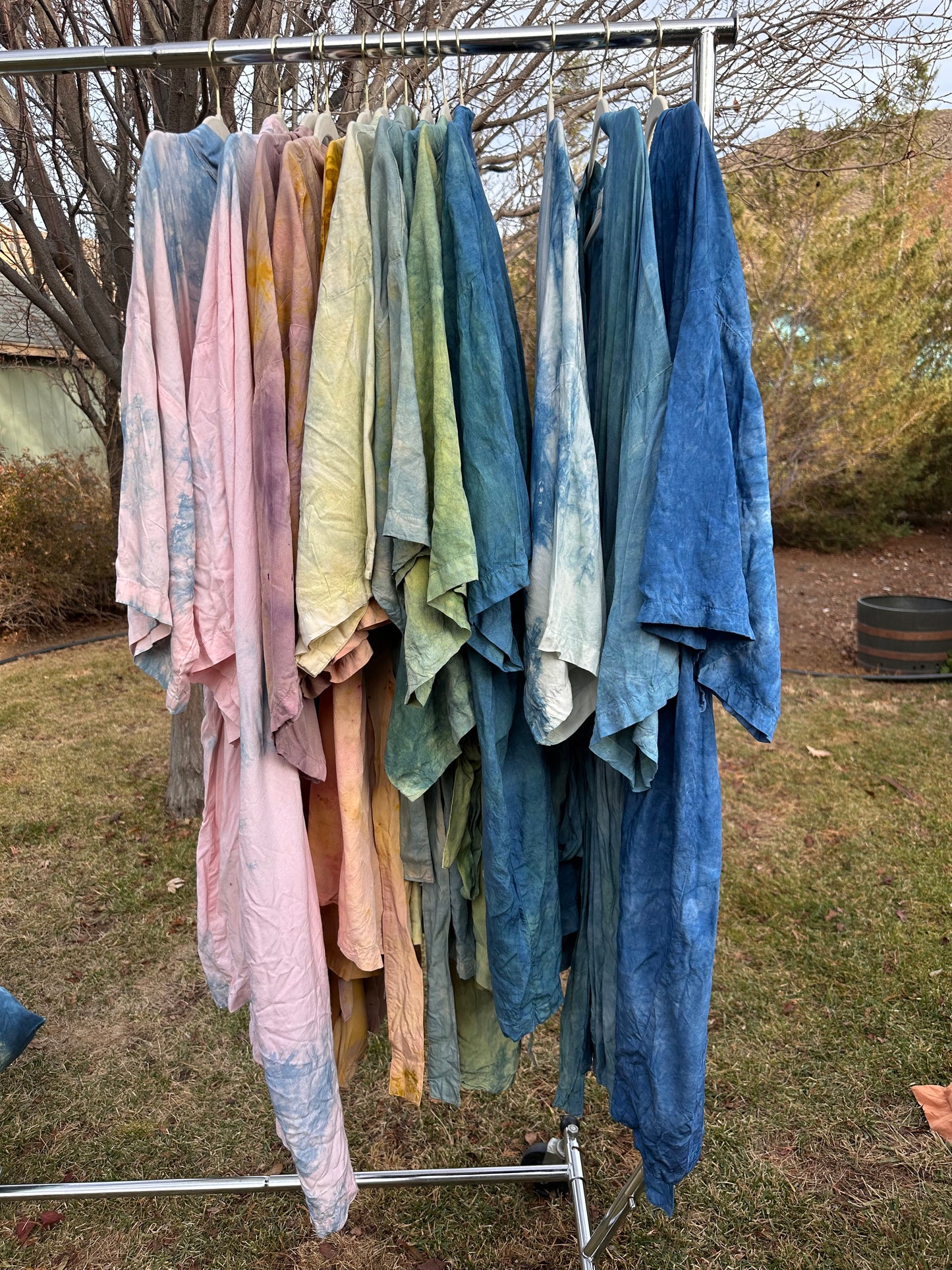 ⋆˚꩜ Cosmos Kimono - Plant Dyed ⊹ 6 Colors