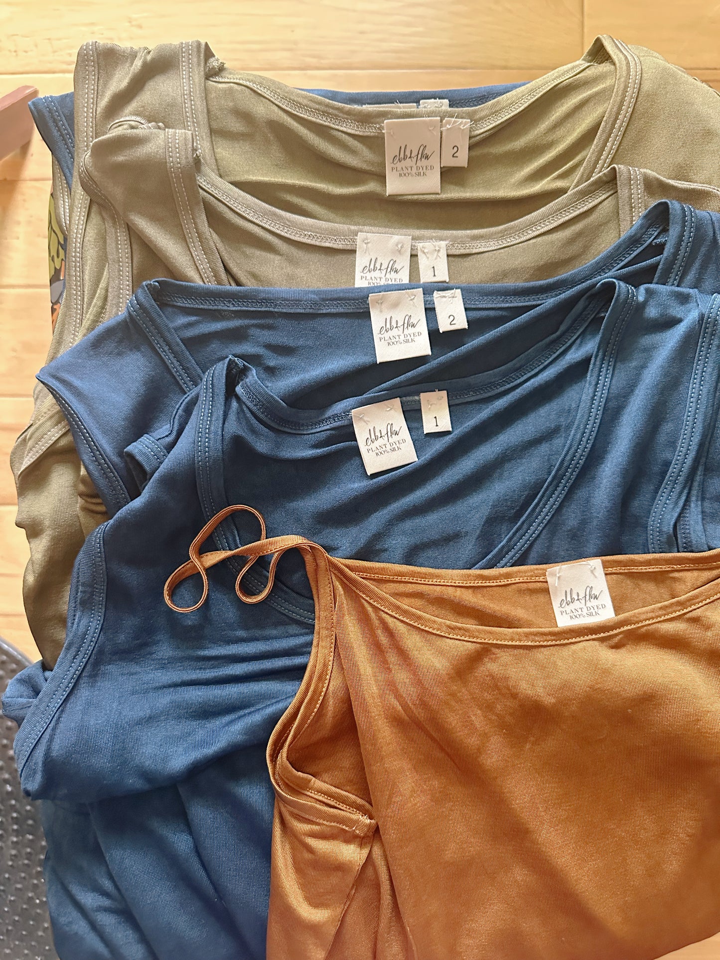 Strappy Silk Baby Tank ⊹ Plant Dyed ⊹ 5 Colors