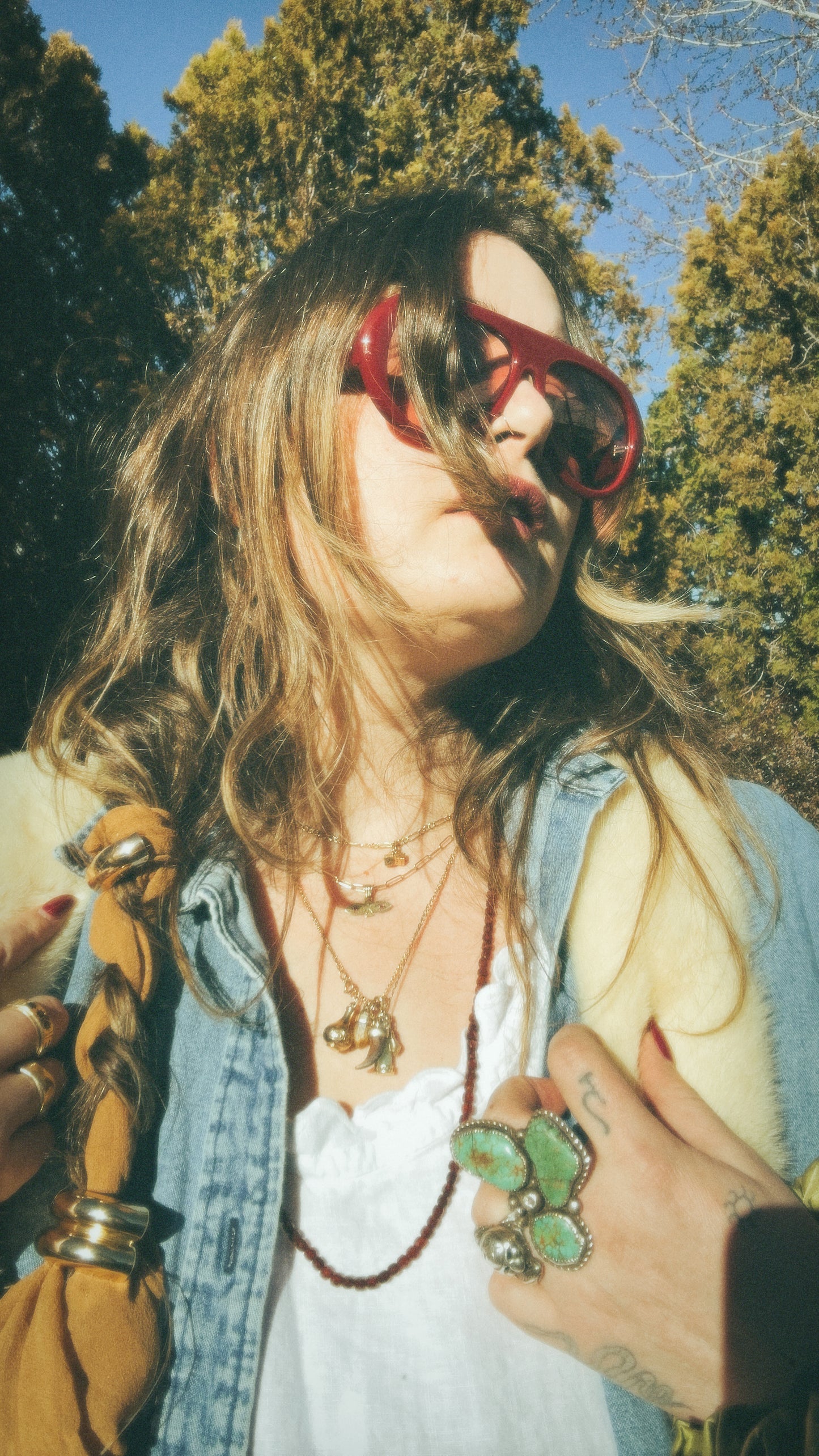 Plant Dyed Chiffon Hair Silk