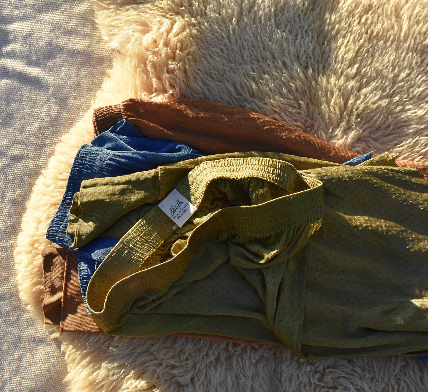 Silk Base Layer Set ꩜ 3 Plant-Dyed Colors