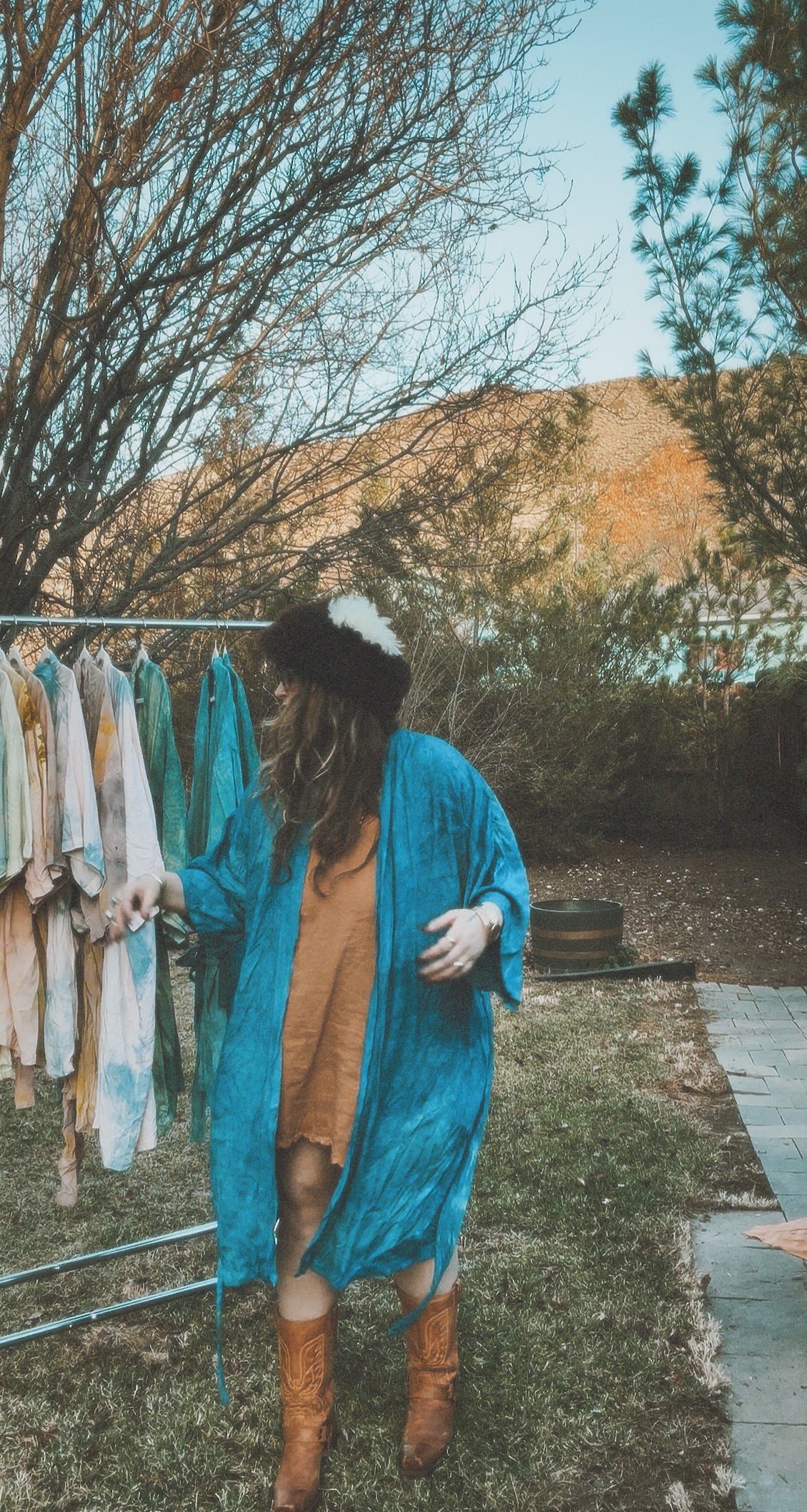 ⋆˚꩜ Cosmos Robe - Plant Dyed ⊹ 6 Colors