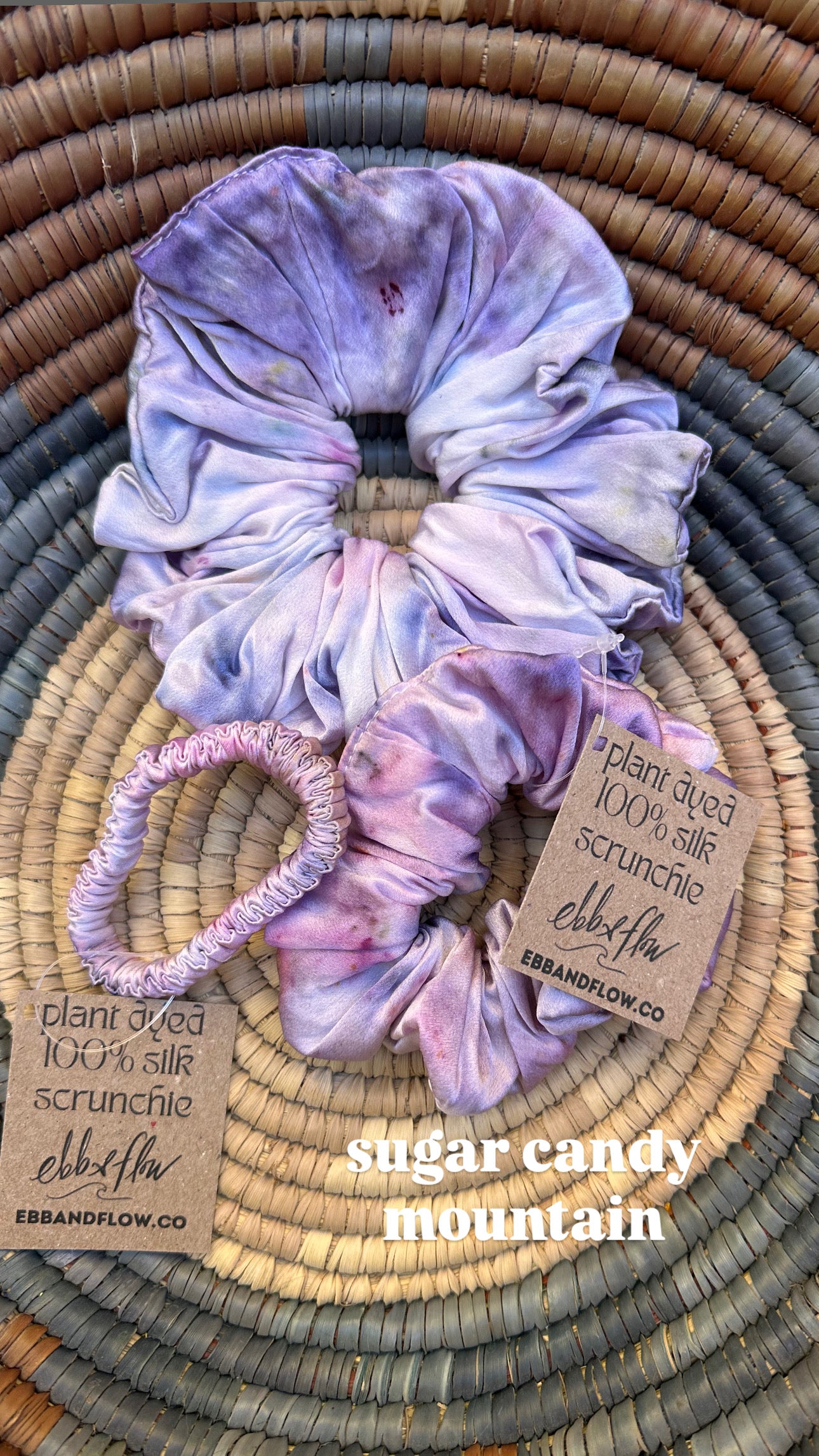 Plant Dyed Silk Scrunchie