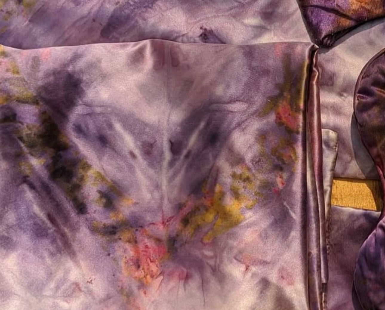 Plant Dyed Silk :. Grande .: scarf, wrap, triangle top, head wrap