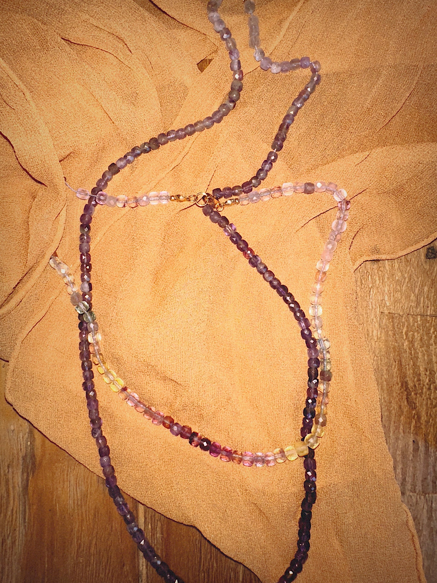 Gem Necklace in Garnet