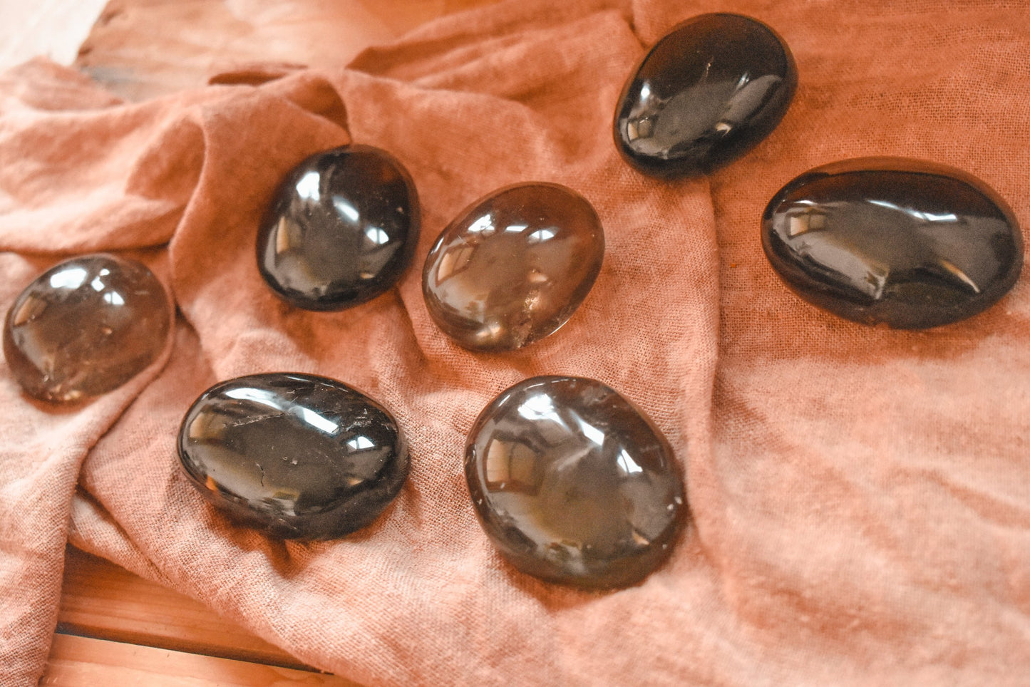 Smoky Quartz Palm Stone